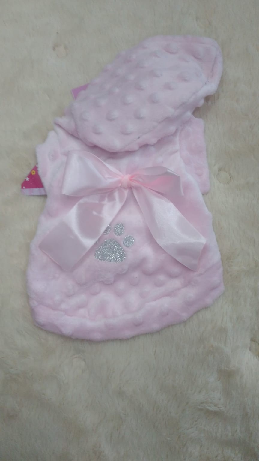 Suéter con Lazo y gorro talla XS