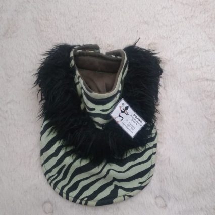 Chaleco color beige con negro talla XS