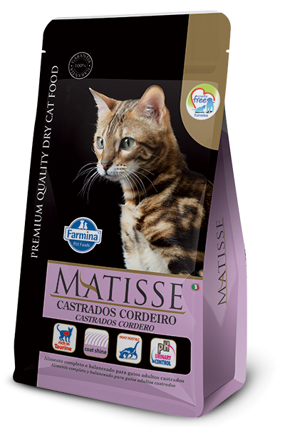 Alimento Matisse para gatos castrados Cordero