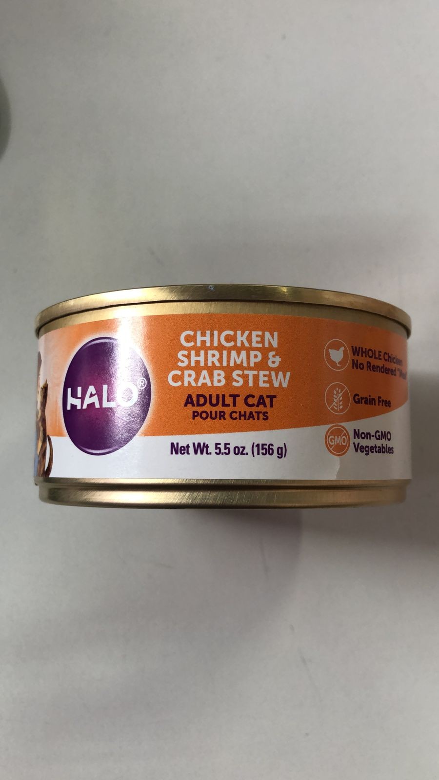 Halo adult cat- Grain Free Chicken Recipe Pâté, 5.5 oz
