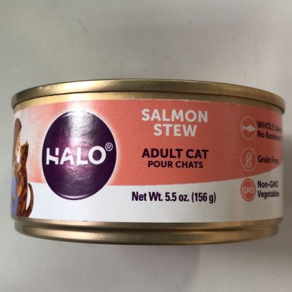 Halo Holistic adult cat - Grain Free Salmon Recipe Pâté, 5.5 oz
