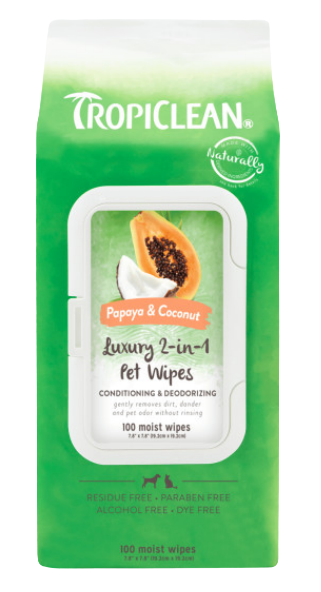 Toallas Húmedas papaya y coco Tropiclean