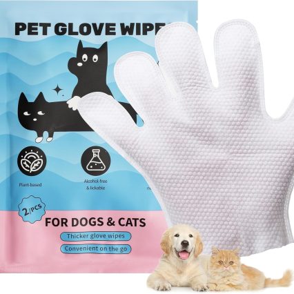 Guantes de aseo desechables para mascotas
