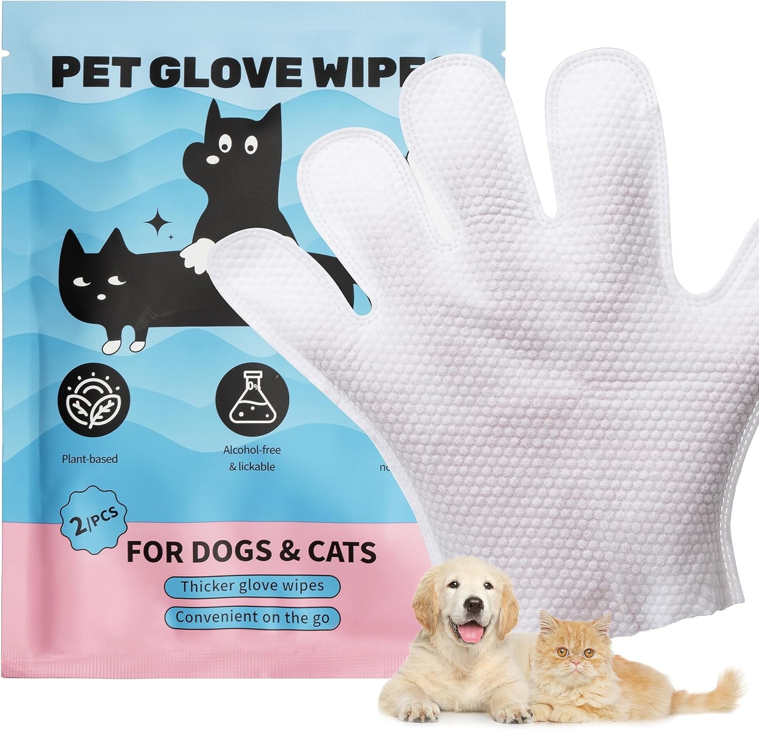 Guantes de aseo desechables para mascotas