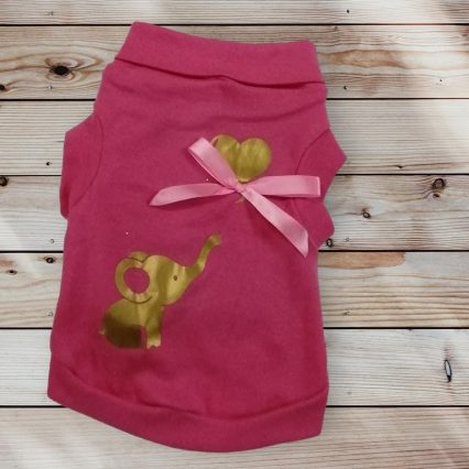 Camiseta con diseño de elefante para mascotas