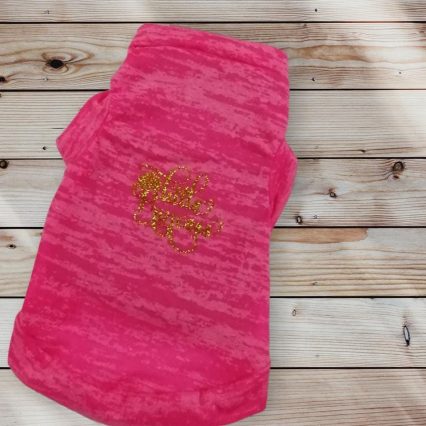 Camiseta rosa para mascota