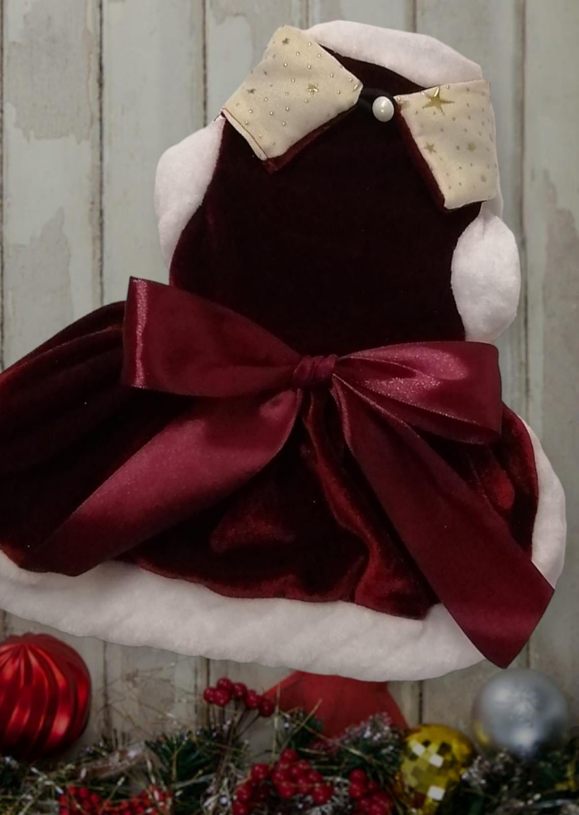 Vestido navideño para mascotas