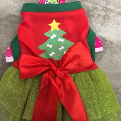 Vestido navideño arbolito talla 6