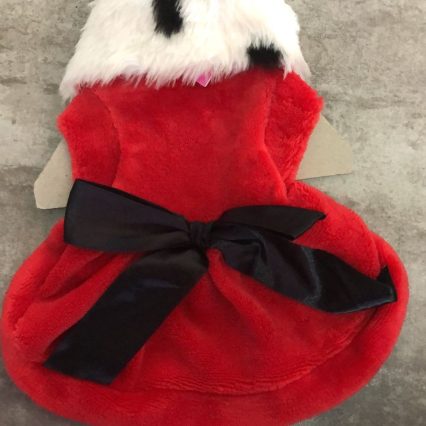 Vestido Rojo con bufanda talla 4