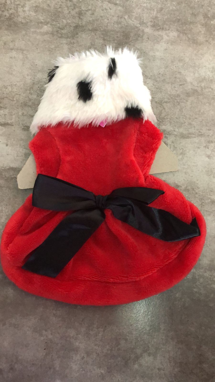 Vestido Rojo con bufanda talla 4
