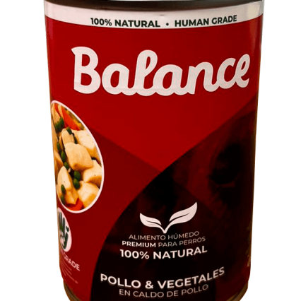 Lata Balance alimento húmedo pollo con vegetales