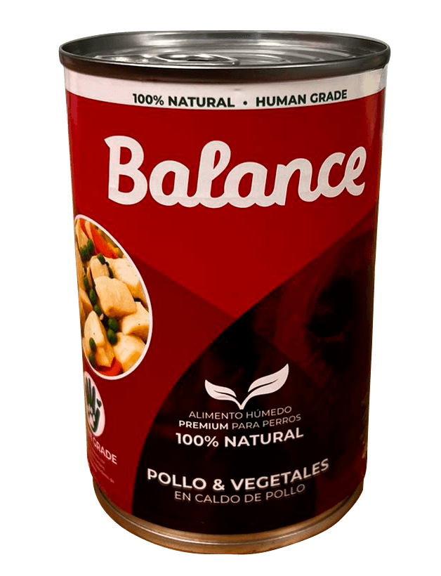 Lata Balance alimento húmedo pollo con vegetales