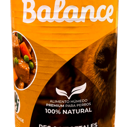 Lata Balance alimento húmedo res con vegetales