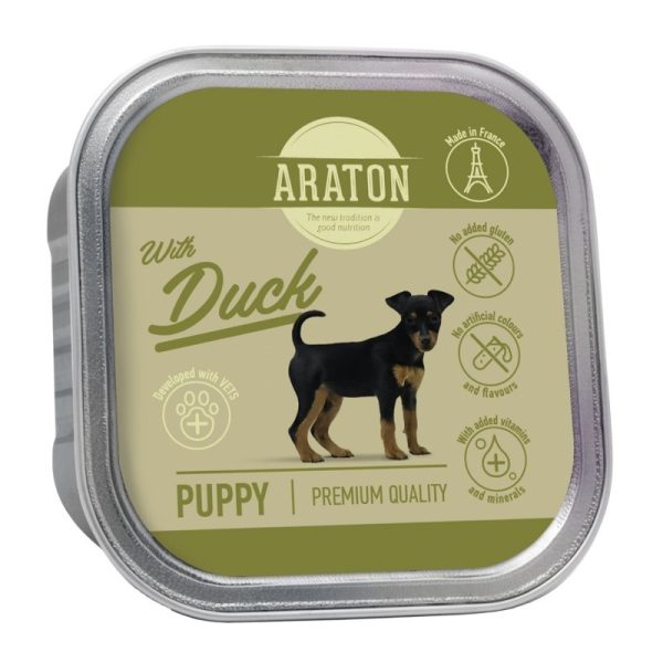 Araton Alimento Húmedo para Cachorro sabor Pato 150gr