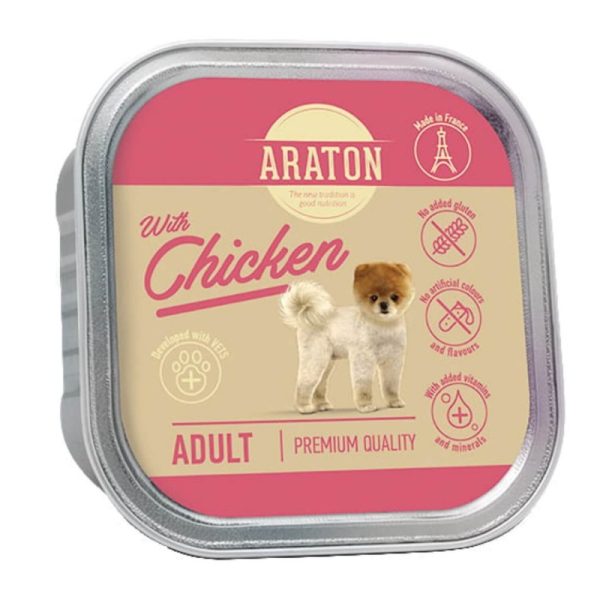 Araton Alimento Húmedo para Adulto sabor Pollo 150gr