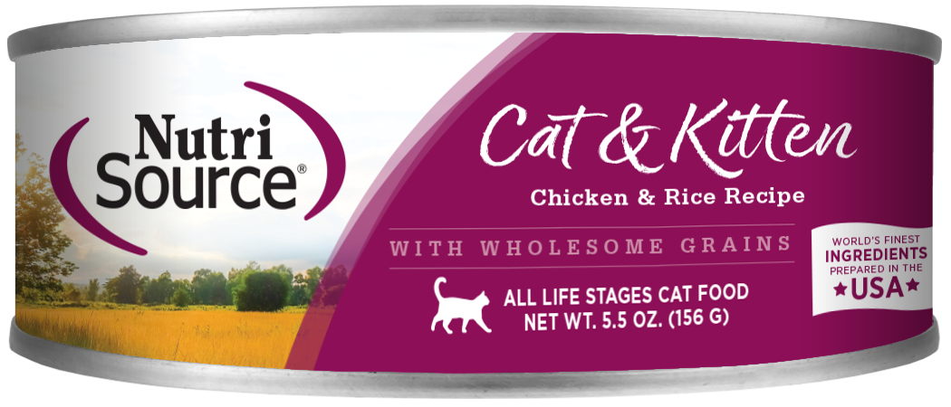 Lata Nutrisource gato Cat & kitten 156g