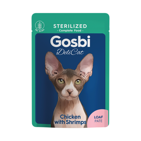 Gosbi Delicat sterilized chicken with shrimps loaf 70g