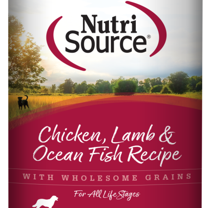 Lata NUTRISOURCE CHICKEN, LAMB & OCEAN FISH LATA DOG 368ramos