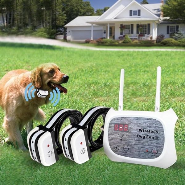 Sistema eléctrico inalámbrico de contención para mascotas para perros