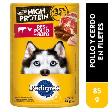 Pedigree High Protein Sabor Res Y Pollo - 85g