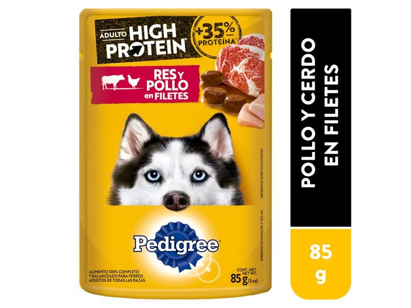 Pedigree High Protein Sabor Res Y Pollo - 85g