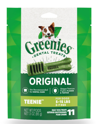 Greenies Golosinas Dentales Sabor Original (3 OZ)