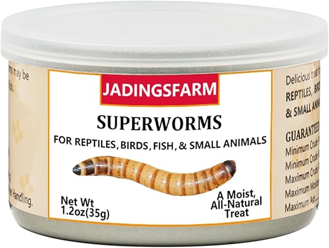 Super Gusanos Enlatados Para Reptiles