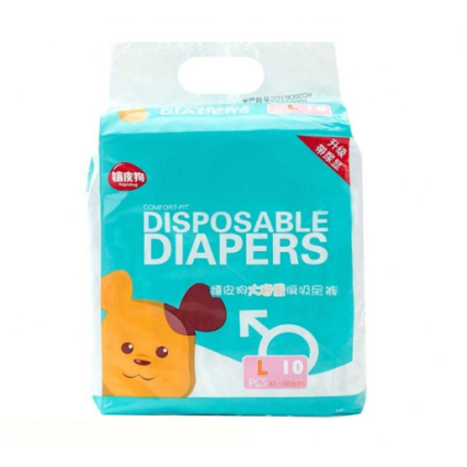 Pañales desechables para macho Large , 10 unds