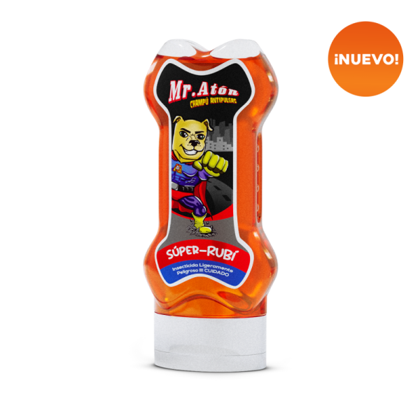 Champú Anti-Pulgas Mr. Atón Súper Rubí