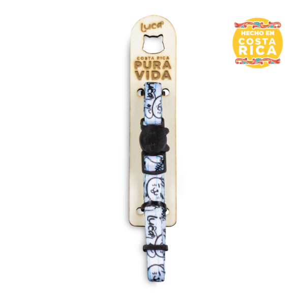 Collar para Gato - Gaticos Dibujos - Luca