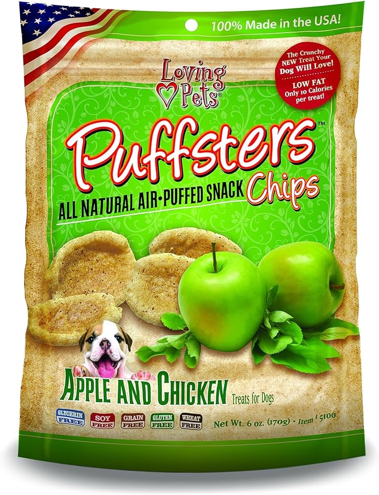 Dog Puffsters Apple and Chicken Loving Pets