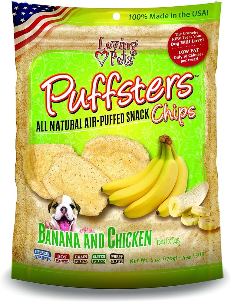 Dog Puffsters Banana and Chicken Loving Pets