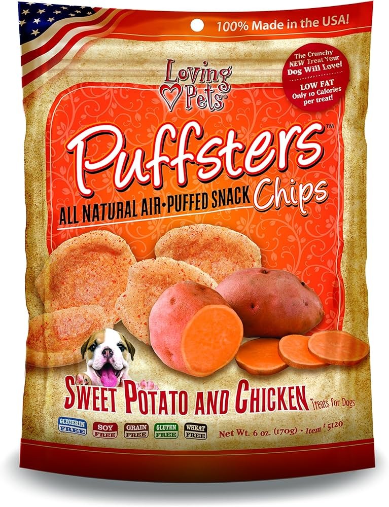 Dog Puffsters Sweet Potato and Chicken Loving Pets