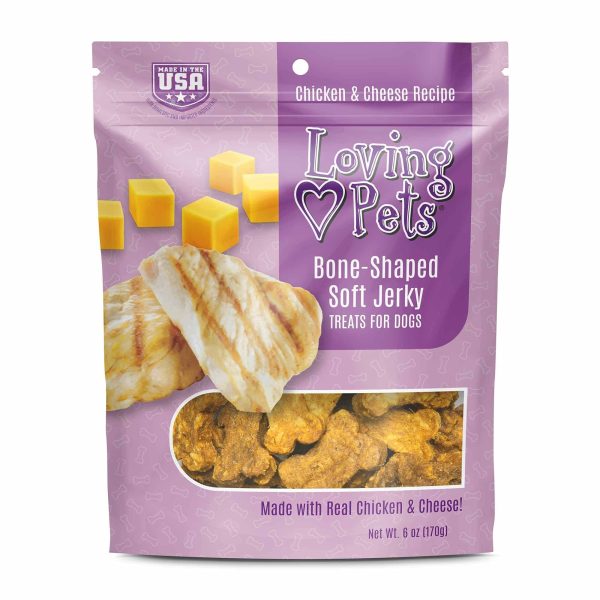 Dog Chicken and Cheese Jerky Loving Pets