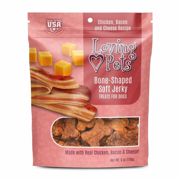 Dog Bacon and Cheese Jerky Loving Pets