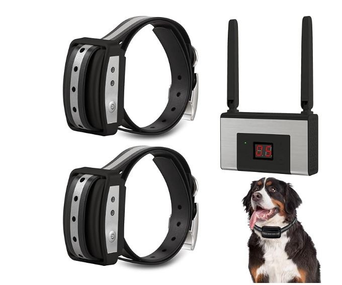 Cerca inalámbrica para perros 2 collares