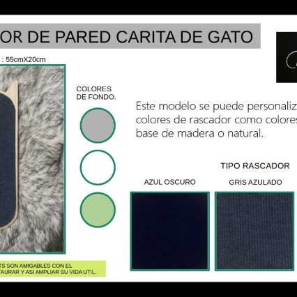 RASCADOR DE PARED CARITA DE GATO