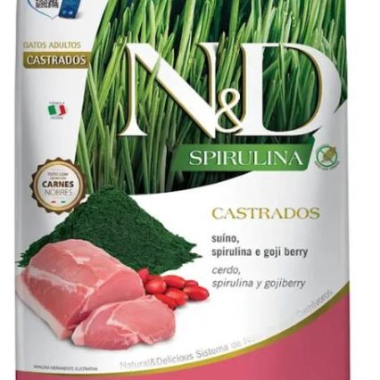 ND Spirulina Gatos Adultos Castrados 1.5 kg