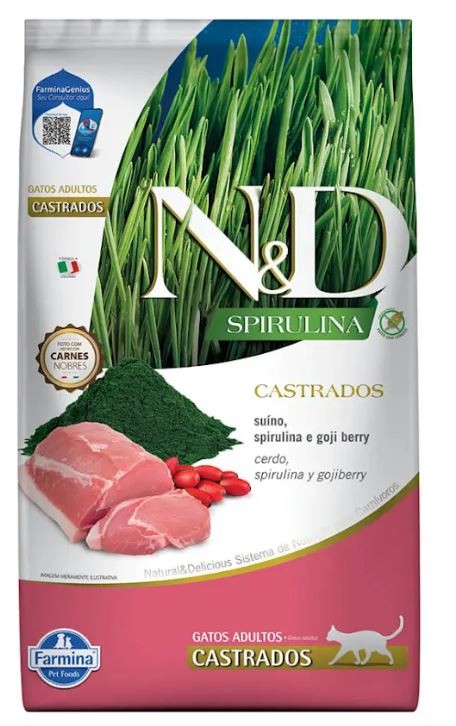 ND Spirulina Gatos Adultos Castrados 1.5 kg