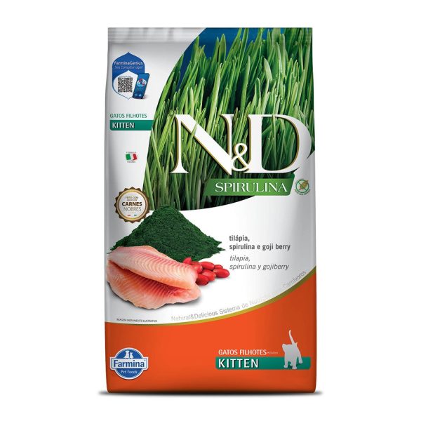 ND SPIRULINA FELINE TILÁPIA KITTEN 1,5KG