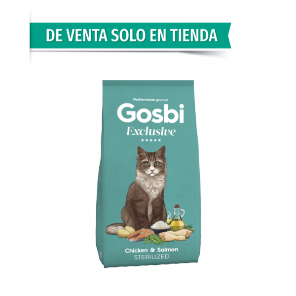 Gosbi Exclusive Cat Chicken & Salmon Sterilized 6 KG
